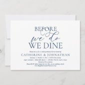 前に、私たちはリハーサル結婚ディナーを食べる 招待状 (正面)