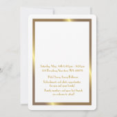 前にPromJunior、素晴らしいGatsbyの白い金ゴールド セーブザデート (裏面)