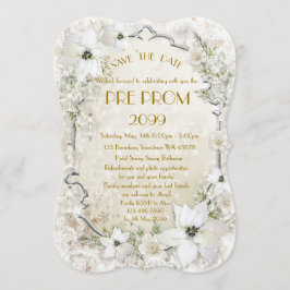 前にPromJunior、素晴らしいGatsbyの金ゴールド、銀、ブラケット セーブザデート