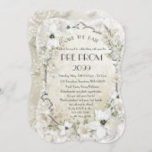 前にPromJunior、素晴らしいGatsbyの金ゴールド、銀、ブラケット セーブザデート (正面/裏面)