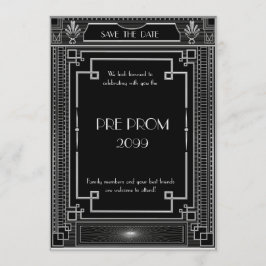 前にPromJunior、素晴らしいGatsbyの黒い銀 セーブザデート