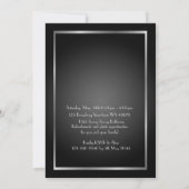 前にPromJunior、素晴らしいGatsbyの黒い銀 セーブザデート (裏面)