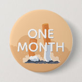 前の喫煙者は1か月喫煙をやめます 缶バッジ (正面)