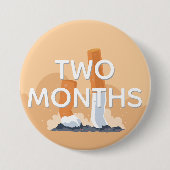 前の喫煙者は2か月喫煙をやめます 缶バッジ (正面)