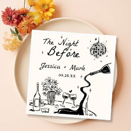 前の夜に消え結婚る スタンダードカクテルナプキン