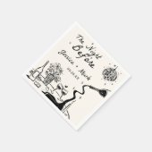 前の夜に消え結婚る スタンダードカクテルナプキン (角)