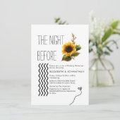 前の夜のミニマルひまわり 招待状 (スタンド正面)