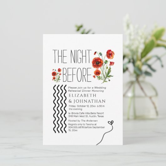 前の夜の植物脚本 招待状 (スタンド正面)