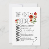 前の夜の植物脚本 招待状 (正面)