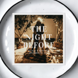 前の夜。エレガントミニマ結婚リスト スタンダードカクテルナプキン