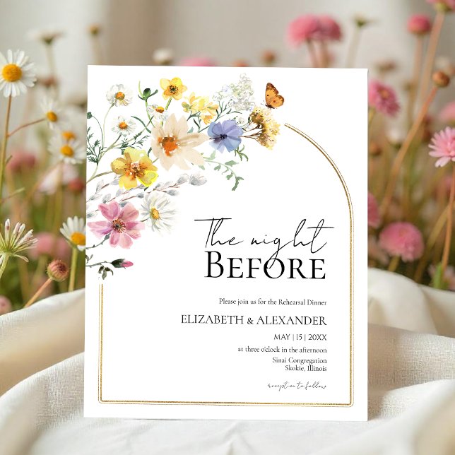 前の夜 | リハーサルディナー招待状 (クリエイターアップロード済み)