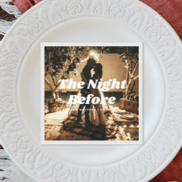 前の夜。写真エレガントリハーサル スタンダードカクテルナプキン