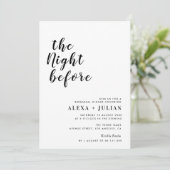 前の夜、夕食のリハーサル 招待状 (スタンド正面)