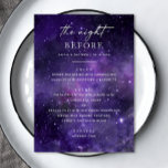 前の夜。宇宙結婚のリハーサル メニュー<br><div class="desc">"前夜"パープル宇宙のリハ結婚ーサルディナーメニュー。追加連絡品が要もしります。</div>