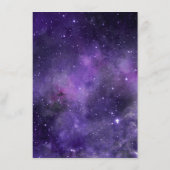 前の夜。宇宙結婚のリハーサル メニュー (裏面)