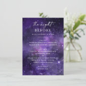 前の夜。宇宙結婚のリハーサル メニュー (スタンド正面)