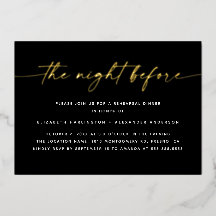 前の夜 | 金ゴールドスクリプトのリハーサルディナー