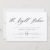 前の夜 | kraftリハーサル夕食 招待状 (正面)