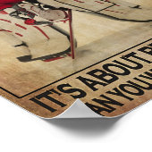 前の日よりもホッケーが上手いって ポスター (角)