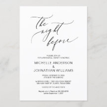 前の晩、ブラックのリハー結婚サルディナー