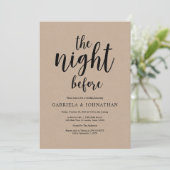 前の晩，リハー素朴サルディナー 招待状 (スタンド正面)