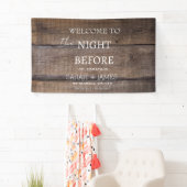 前の素朴夜の木のリハーサルディナー 横断幕 (インサイチュ)