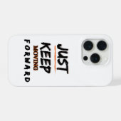 前へ進めばいい Motivational iPhoneケース iPhone 15 Proケース (裏面横)