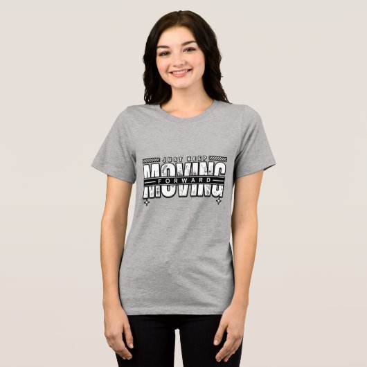 前へ進め トライブレンドTシャツ (正面全面)