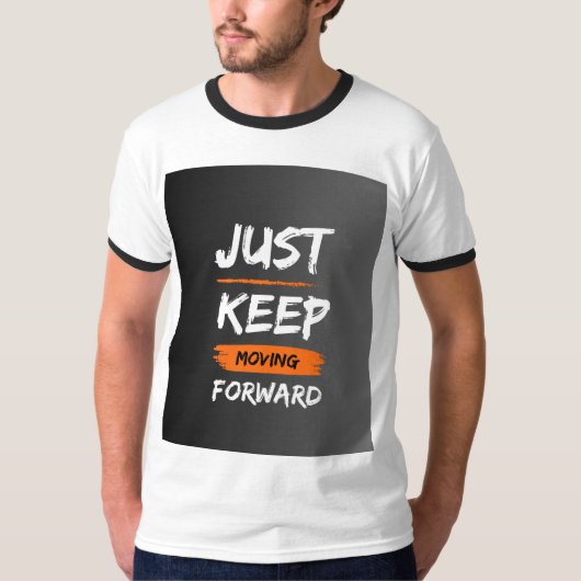 *前へ進め Men's プリントTシャツ* Tシャツ (正面)