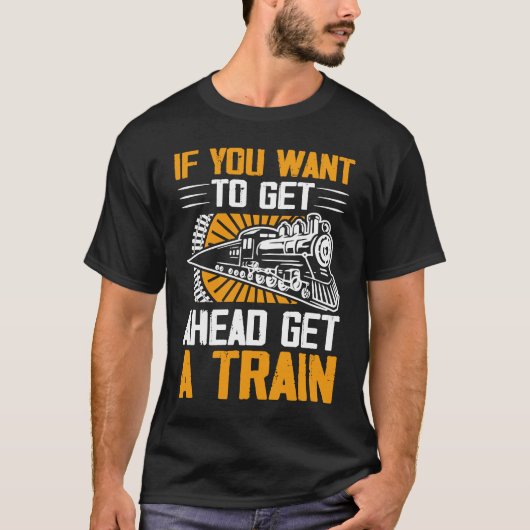 前もしに行って電車に乗りたい Tシャツ (正面)