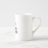 前やる気を起こさせる保に進む引用文 ボーンチャイナマグカップ (右)