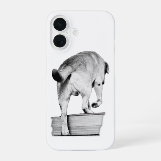 前を向くしっぽ iPhone 16ケース (裏面)