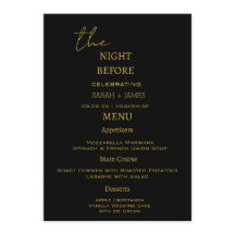 前エレガントの夜の黒と金ゴールド結婚