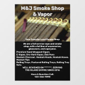 前カスタマイズ煙店広告 ウィンドウサイン (シート)