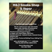 前カスタマイズ煙店広告 ウィンドウサイン (シート3)