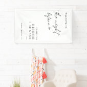 前シンプル夜へようこそ 横断幕 (インサイチュ)