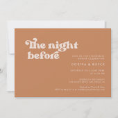 前スタイリッシュ夜のレトロな黒糖 招待状 (正面)