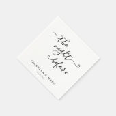 前パーソナライズされたの夜のカスタム スタンダードカクテルナプキン (角)