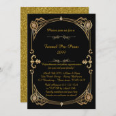 前プロムの招待、前にプロム、キンセアニェラ、Sweet16 招待状 (正面/裏面)