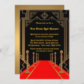 前プロムの招待、前に、第15丁重な、プロム第16 招待状 (正面/裏面)