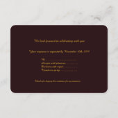 前プロムの招待、前プロム、キンセアニェラ、Sweet16 出欠カード (裏面)