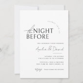 前モダン夜のリハーサル 招待状 (正面)