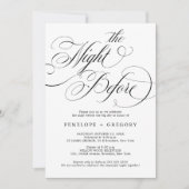 前モダン夜の書道は真っ暗だ 招待状 (正面)