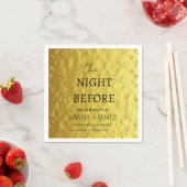 前モダン夜の金ゴールドリハーサル スタンダードカクテルナプキン (インサイチュ)