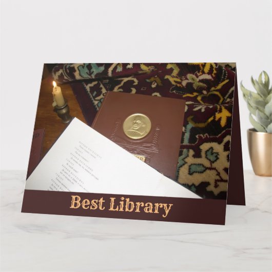 前世紀の本 カード (小さな植物)