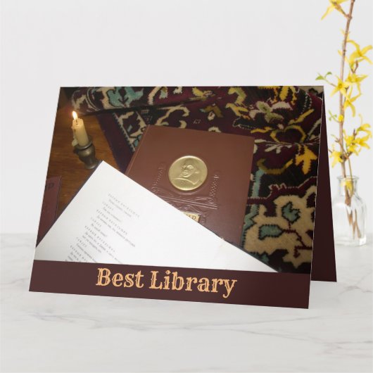 前世紀の本 カード (黄色い花)