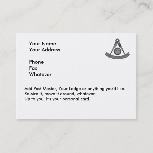 前会長カード 名刺 (正面)