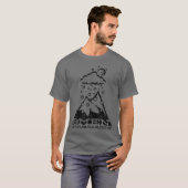 前兆によって役立たれる粉(ヴィンテージの黒) Tシャツ (正面フル)
