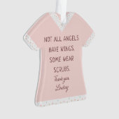 前列パーソナライズされたクリスマス飾り オーナメント (正面)