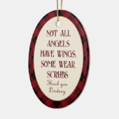 前列パーソナライズされたクリスマス飾り セラミックオーナメント (左)